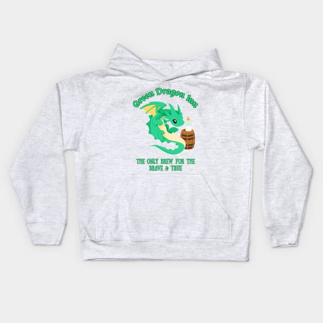 Green Dragon Inn - Baby Kids Hoodie by FandomFamilyFashion